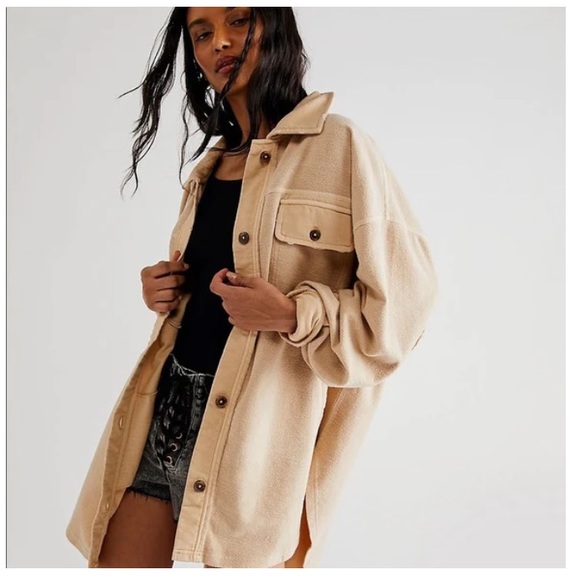 FREE PEOPLE mustard seed ruby shacket size small - Picture 1 of 15